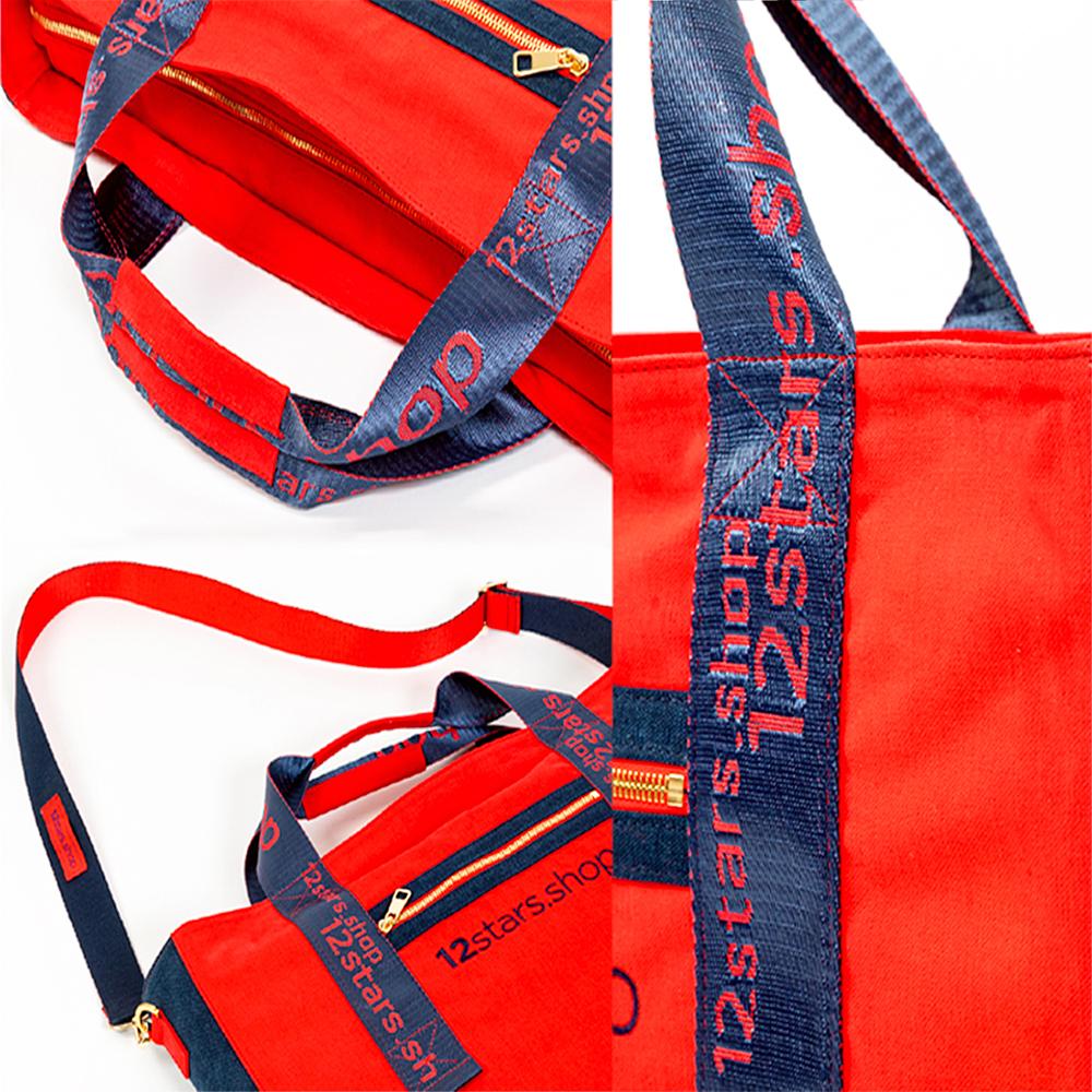 RedLogoHandle Canvas Bag