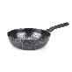 full image COTE SILVER - Nonstick Coating Flat Bottom Wok Pan, Induction Compatible (11 Inch)