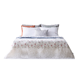 Floral Embroidery Quilt Punggi rayon Cool Duvet Pillow Pad Bedding