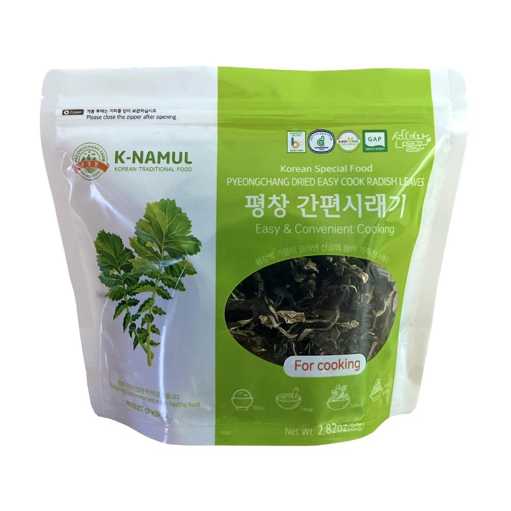 Pyeongchang Dried Easy Cook Radish Leaves 2.82oz.